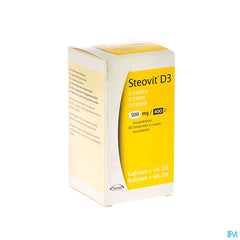 Steovit Forte Citron 500mg/400 U.I. Calcium & Vit D - 60 comprimés à croquer