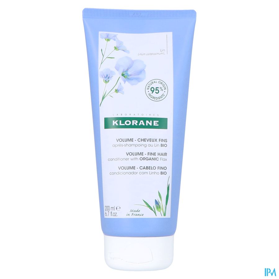 Klorane - Après-shampoing au Lin BIO - Volume - Cheveux fins