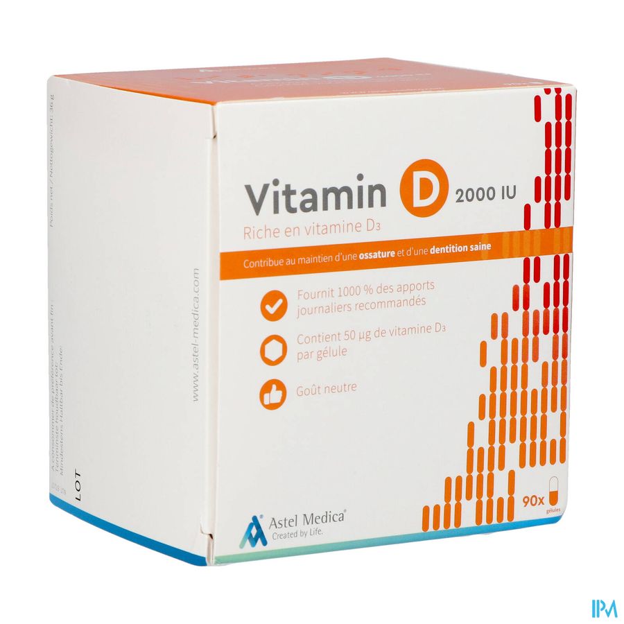 Astel Vitamin D 2000iu Caps 90