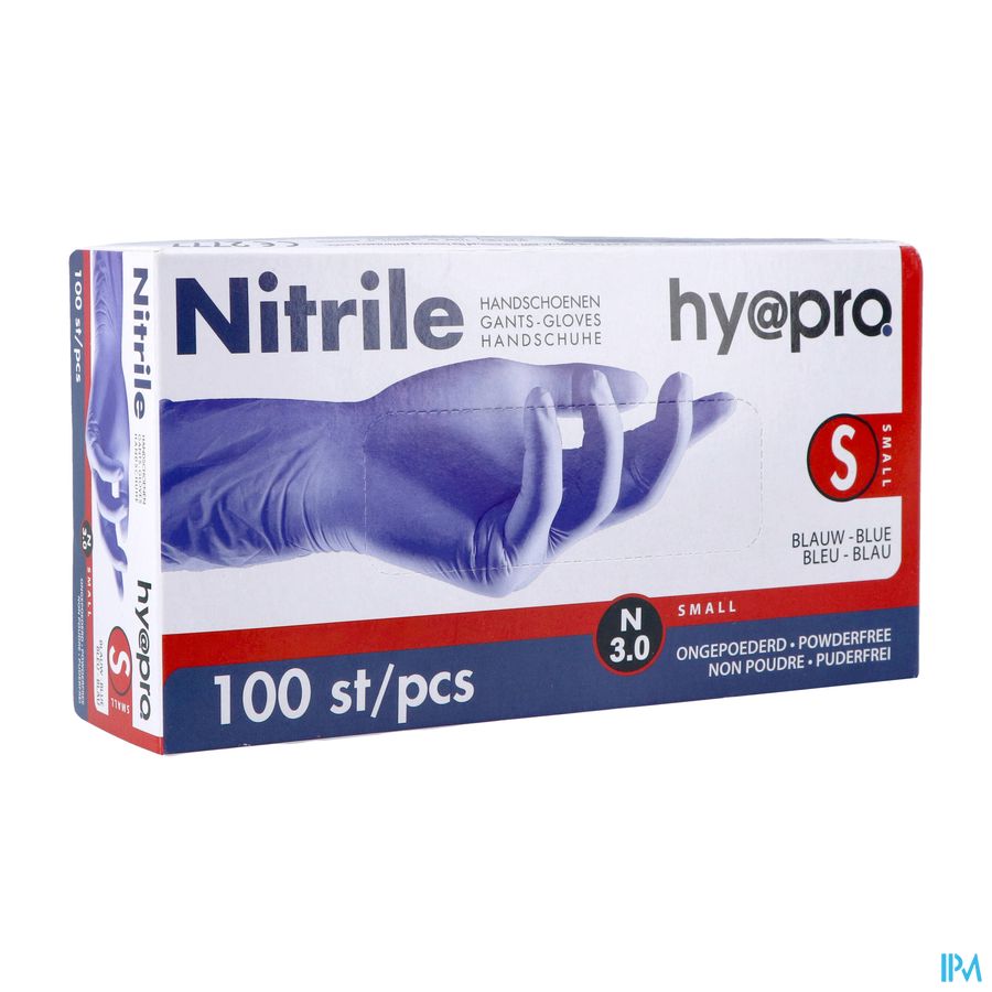 Pharmex Gants Nitril Bleu S/poudre S 100