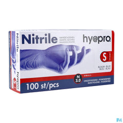 Pharmex Gants Nitril Bleu S/poudre S 100