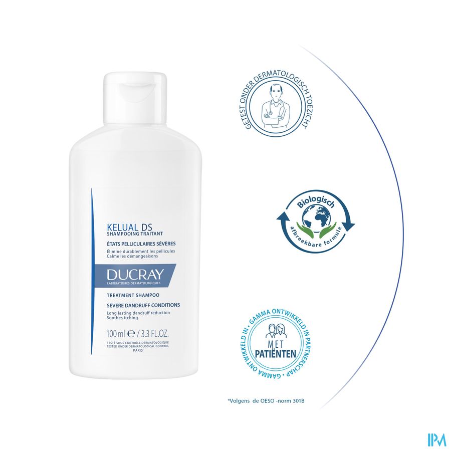 Ducray Kelual DS Shampooing traitant pellicules sévères 100ml