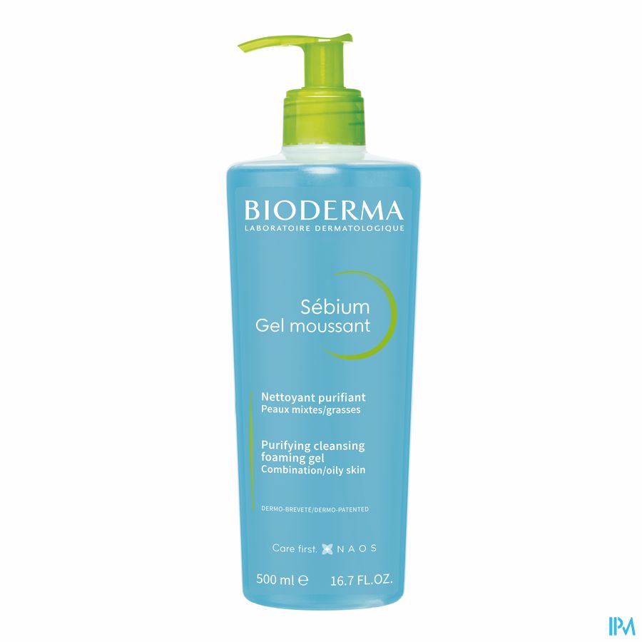Bioderma Sebium Gel Moussant Pump Bottle 500ml