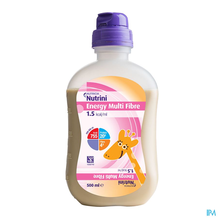Nutrini Energy Multi Fibre Alimentation Complète Par Sonde Bouteille 500ml