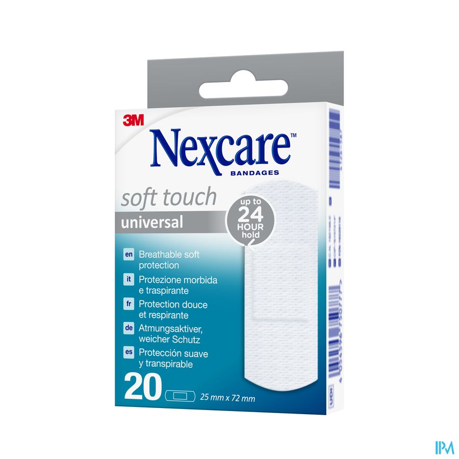 Nexcare 3m Soft Touch Universal 25mmx72mm Strips20