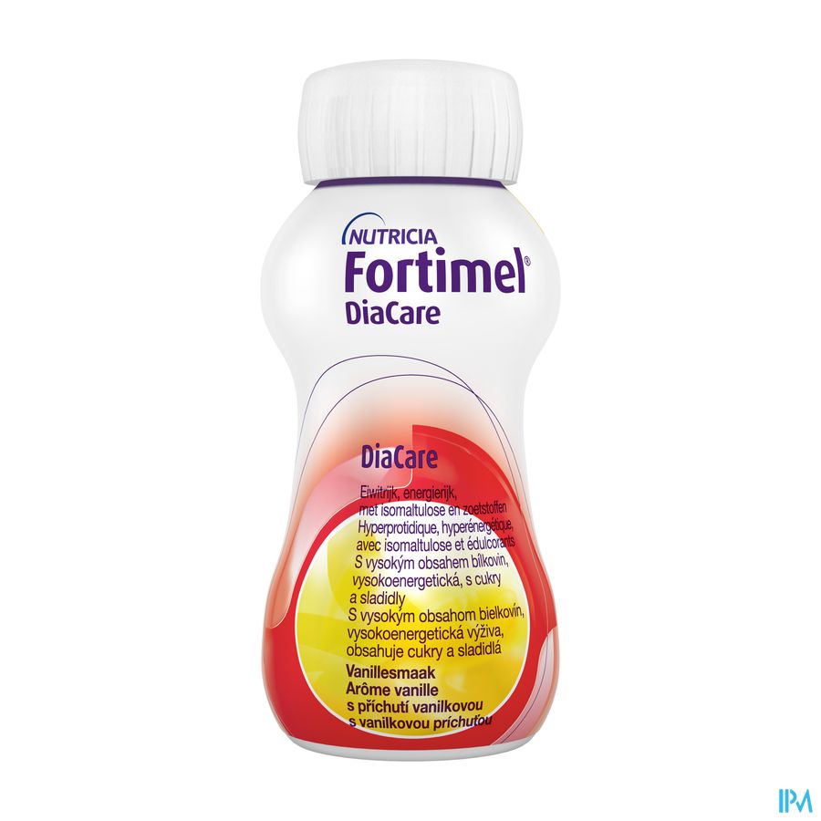 Fortimel DiaCare Arôme Vanille Complément Nutritionnel Dénutrition Bouteilles 4x200m