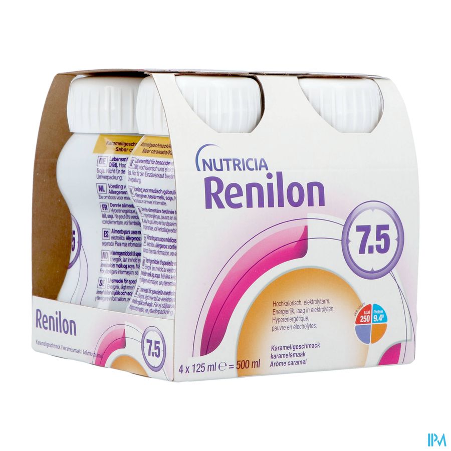 Renilon 7.5 Caramel Bouteille 4x125ml 177026 Nf