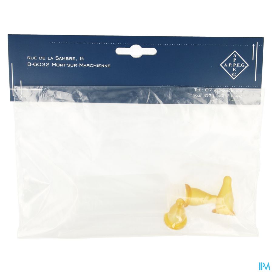 Appeg Biber Plast + 3 Tetines Chats-chiot100
