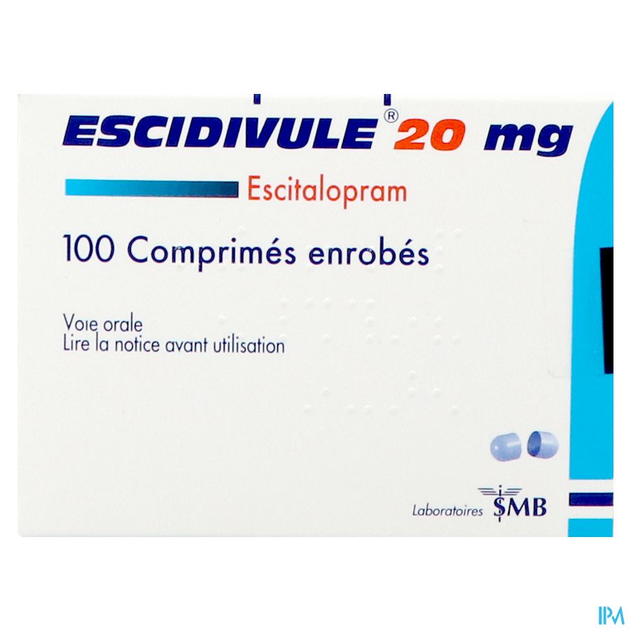Escidivule 20mg Comp Enrob 100