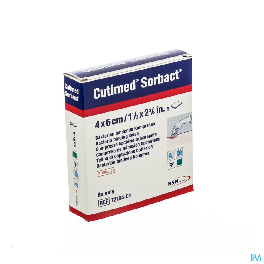 Cutimed Sorbact Cp 4x 6cm 5 7216401