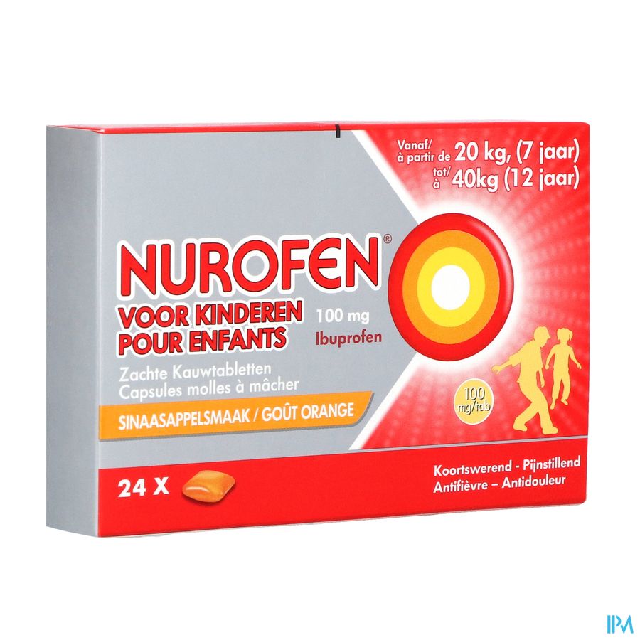 Nurofen Enfant 100mg Caps Molles A Macher 24