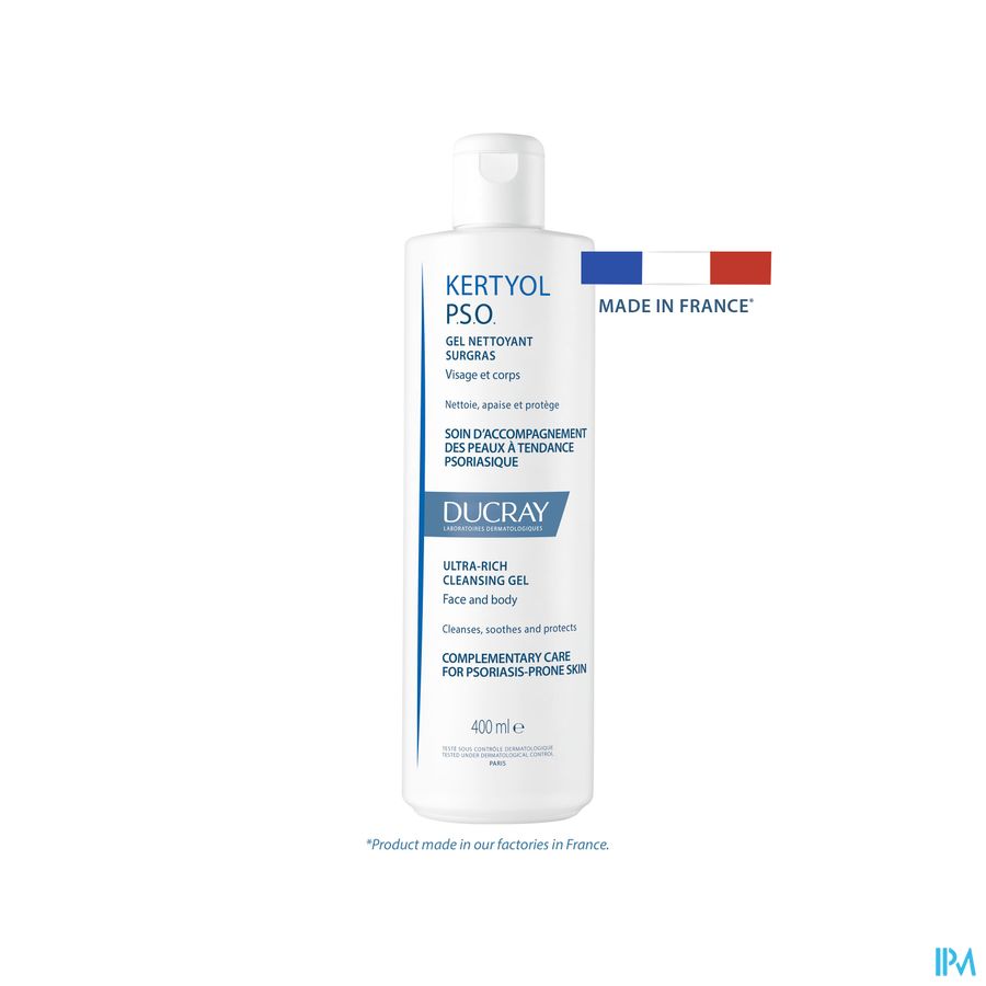 Ducray KERTYOL PSO Gel Nettoyant - Soin d'accompagnement des peaux à tendances psoriasique