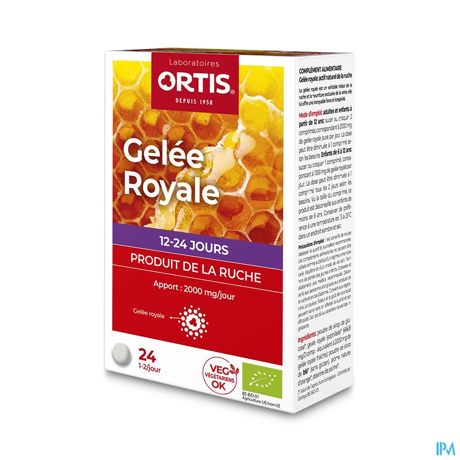 Ortis Gelee Royale Bio Comp A Croquer 24