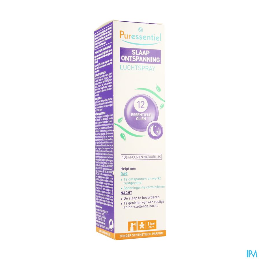 Puressentiel Sommeil Detente Spray 12 Hle Ess200ml