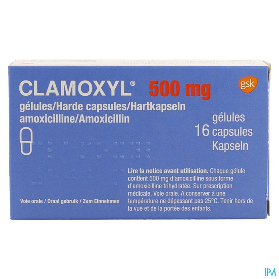 Clamoxyl Caps 16 X 500mg