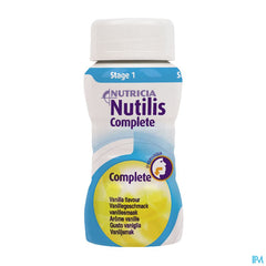 Nutilis Complete Stage 1 Goût Vanille Bouteilles 4x125ml