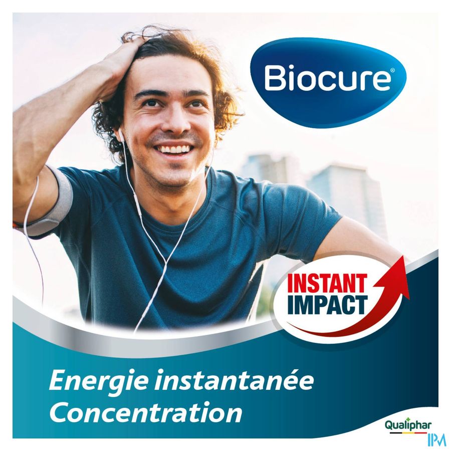 Biocure MAX Energie instantanée, concentration, vitamine - 10 comprimés