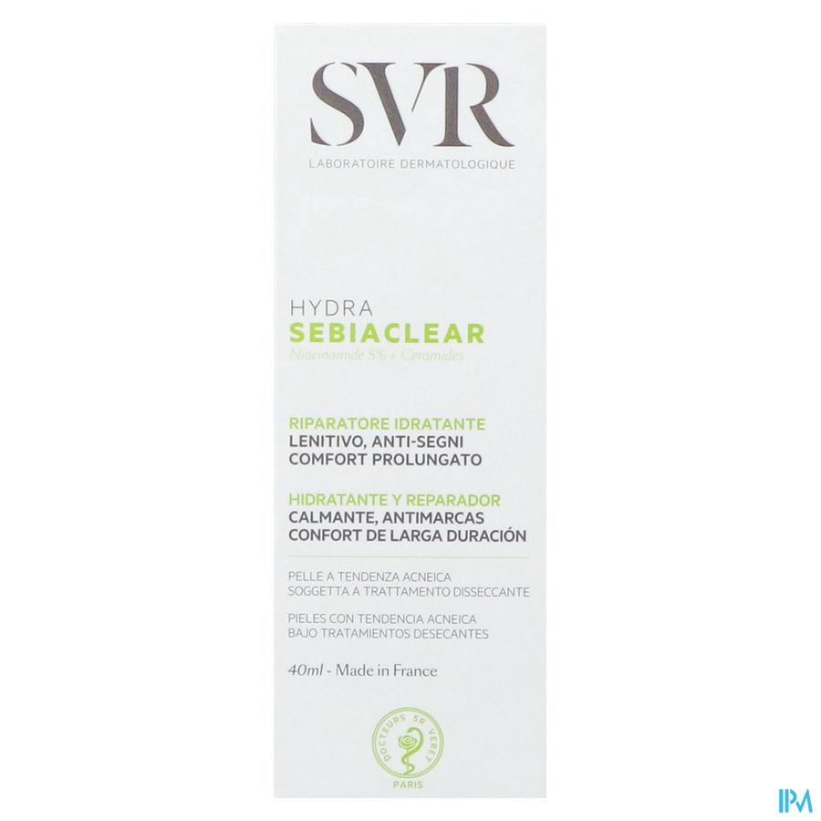 Svr Sebiaclear Creme Hydra Tube 40ml Nf