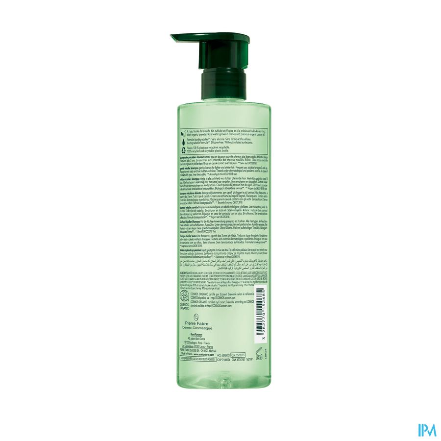 René Furterer  - NATURIA Shampooing micellaire douceur - Shampoing ultra doux sans sulfates pour tous types de cheveux