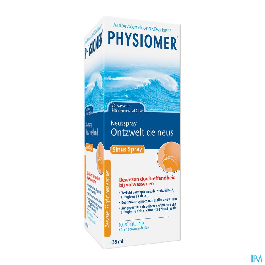 Physiomer® Sinus Spray Nasal 135ml-Nez Bouché En Cas D'Allergie,Sinusite,Rhinite