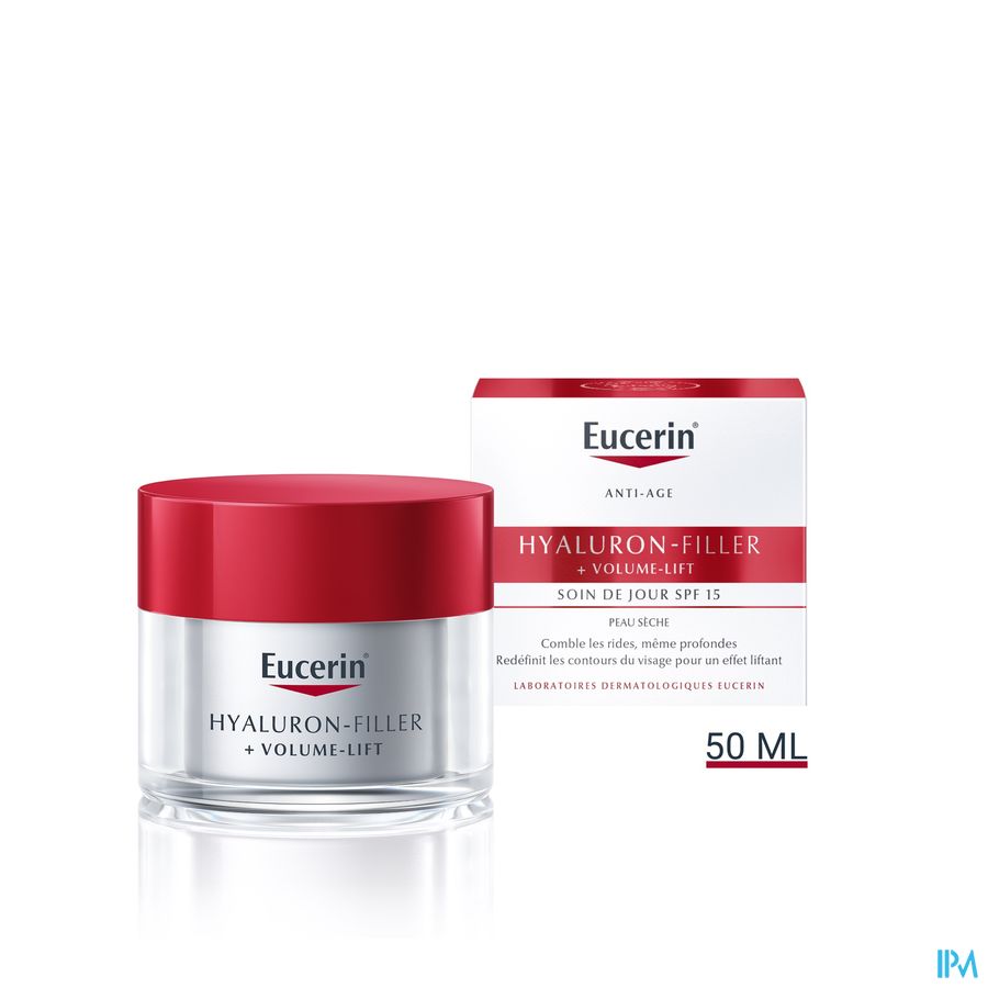Hyaluron-Filler + Volume-Lift Soin de Jour SPF 15 Peau Sèche Anti-Rides & Anti-Âge Pot 50ml
