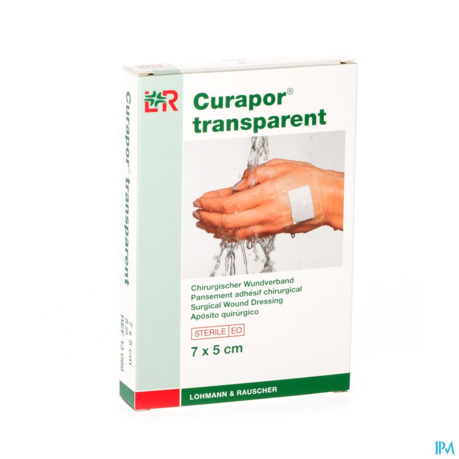 Curapor Transparent Steril 7cmx 5cm 5 13099