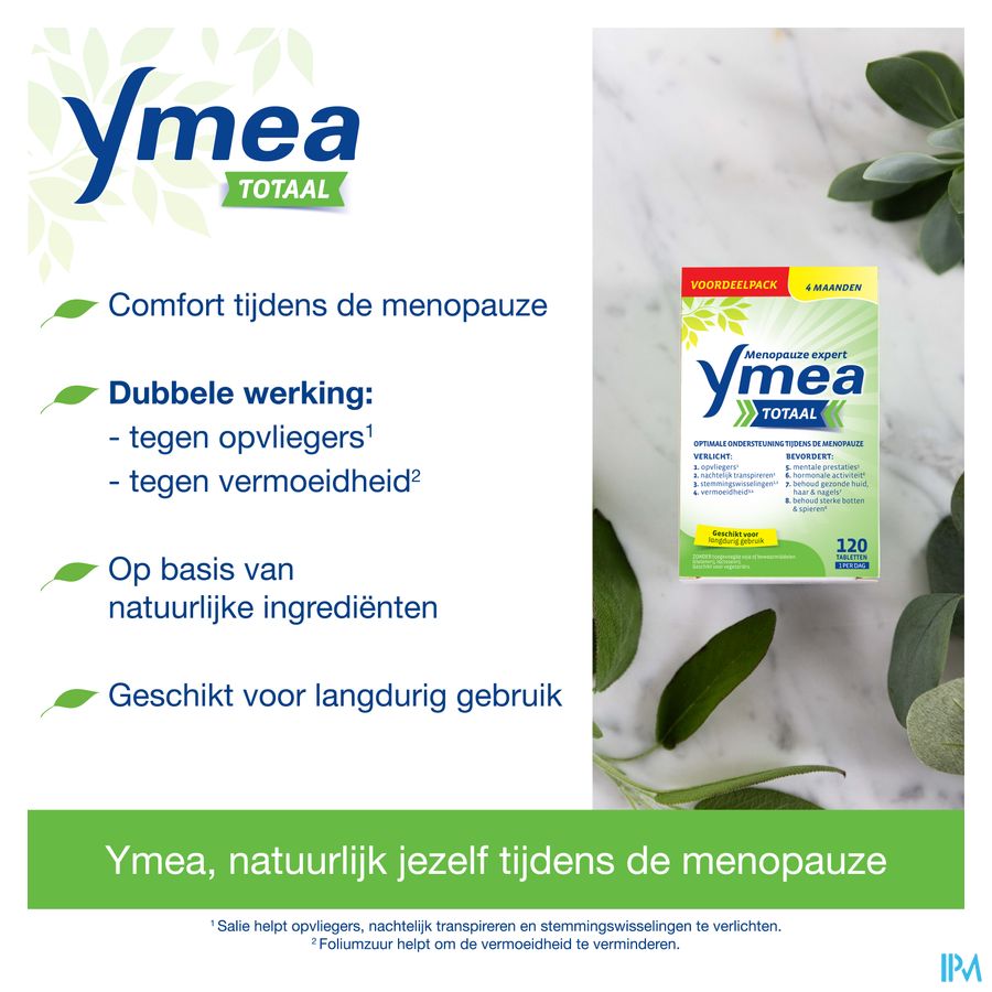 Ymea® Total 120 P. - Ménopause - Contre Bouffées De Chaleur & Fatigue