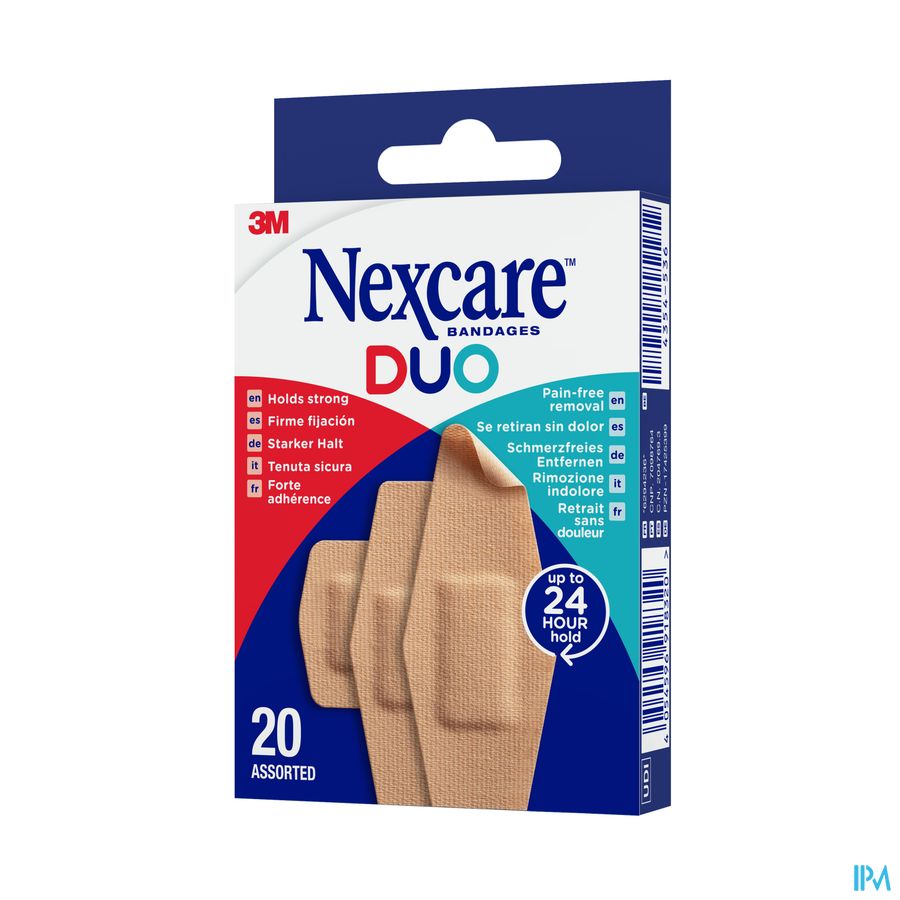 Nexcare 3m Duo Pansement Assortiment 20