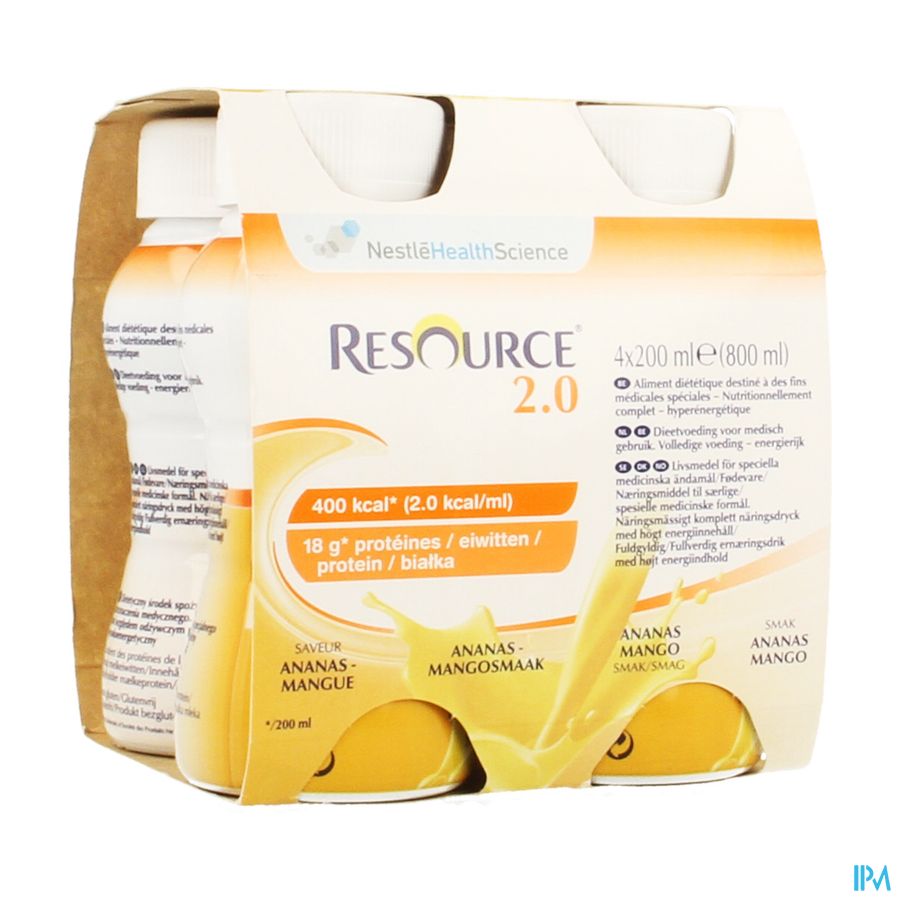 Resource 2.0 Ananas-mangue 4x200ml 12314415