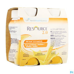 Resource 2.0 Ananas-mangue 4x200ml 12314415