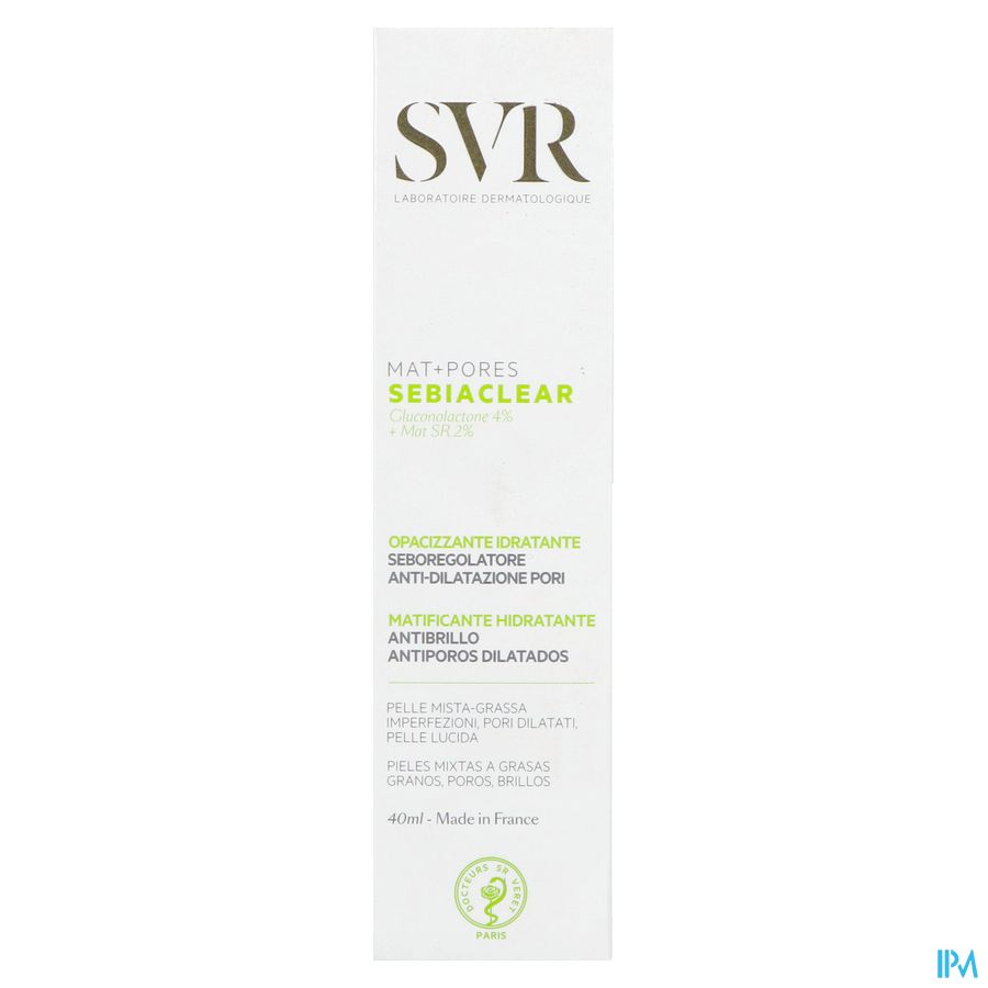 Svr Sebiaclear Creme Mat + Pores Tube 40ml
