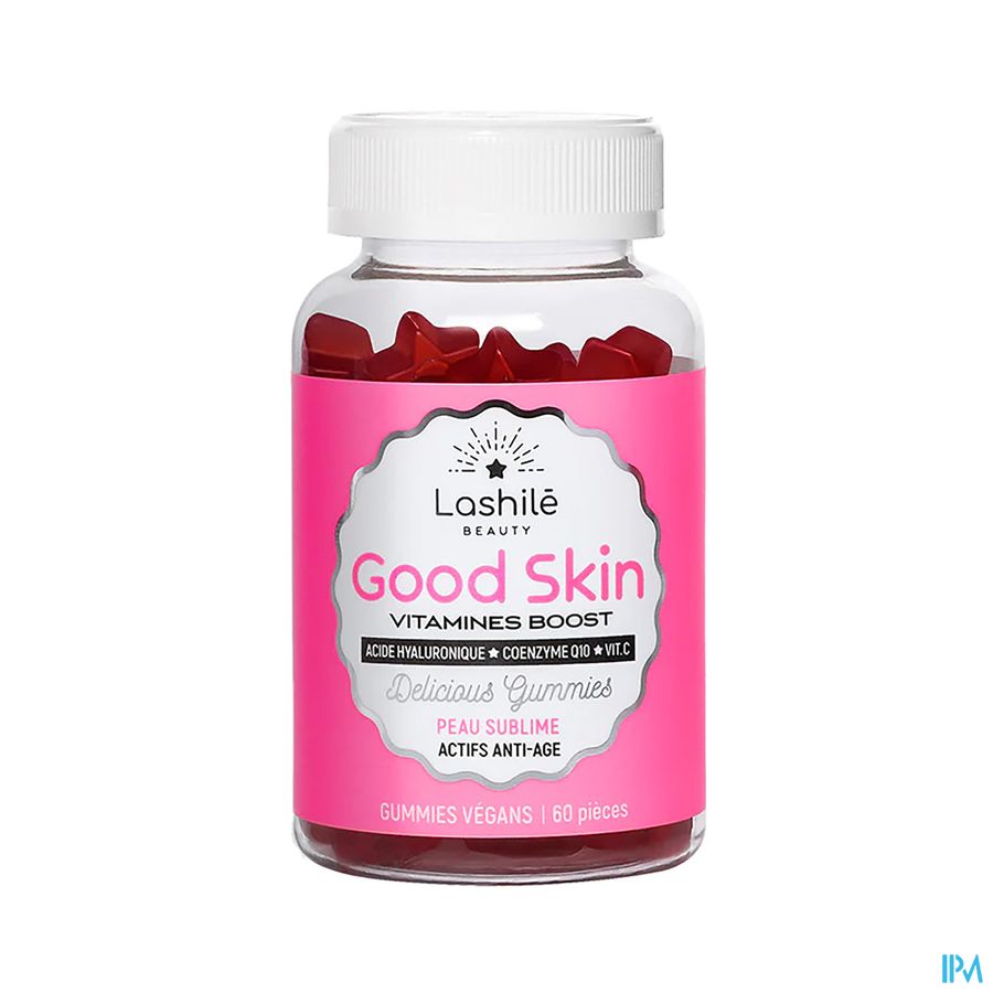 Lashilé GOOD SKIN 60 gummies anti-âge pour une peau plus jeune, lisse & éclatante