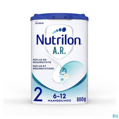 Nutrilon AR 2 | En cas de régurgitations | Lait Bébé 6-12 mois  | Lait en Poudre pour Biberon | Boite 800g