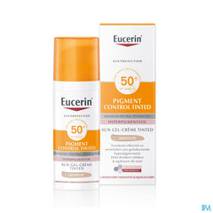 Sun Pigment Control Tinted SPF 50+ Gel-Crème Teinté Medium Hyperpigmentation avec pompe 50ml