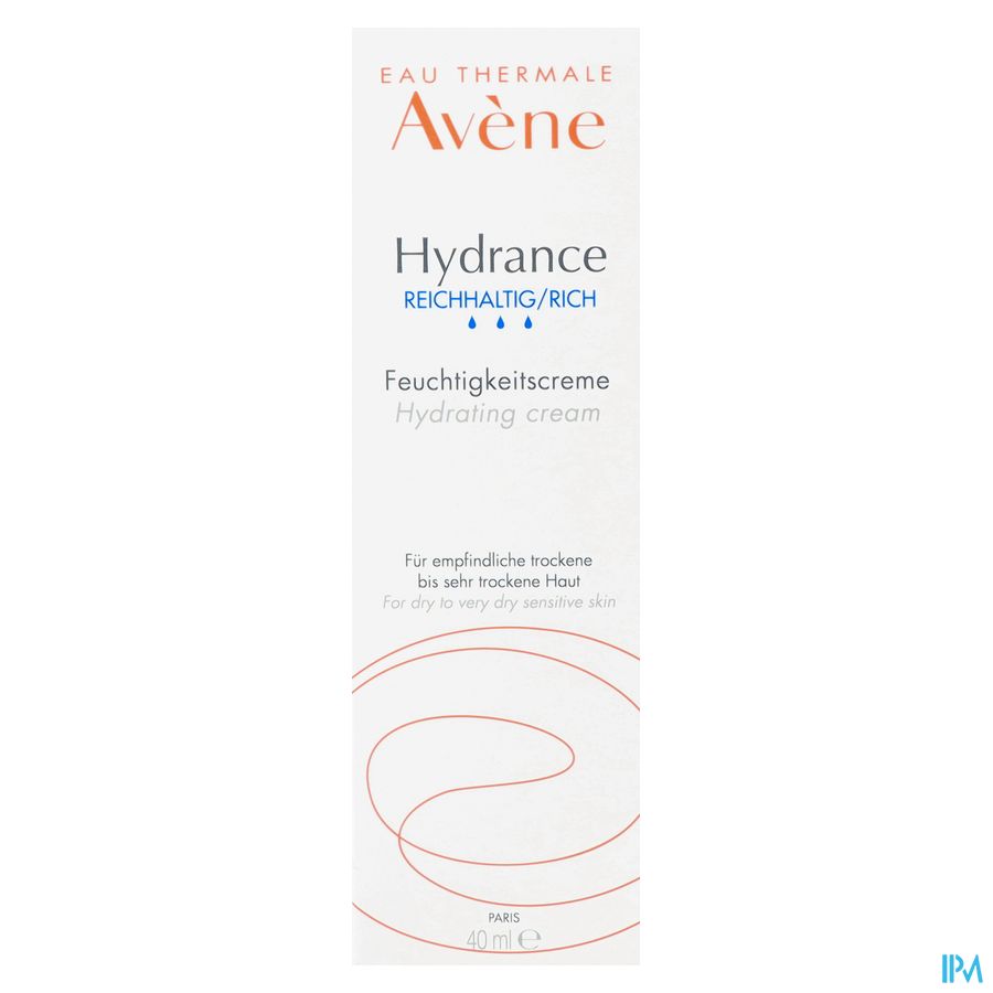 Avène Hydrance riche Crème hydratante Peau sensible 40ml
