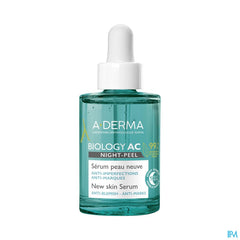 A-DERMA  BIOLOGY AC NIGHT-PEEL Sérum anti-imperfections - Effet peau neuve - Points noirs, acné
