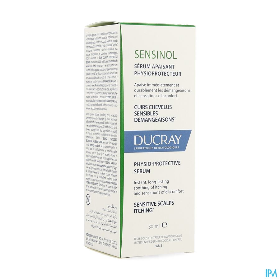 Ducray SENSINOL Sérum Apaisant Physioprotecteur - Spray Cuirs chevelus sensibles sujets à fortes démangeaisons Spray