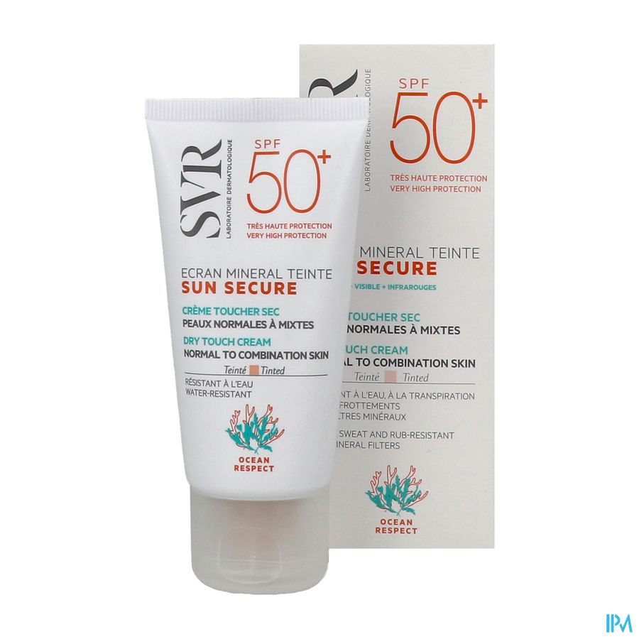 Svr Sun Secure Mineral Tein.peau Normal Spf50+60ml
