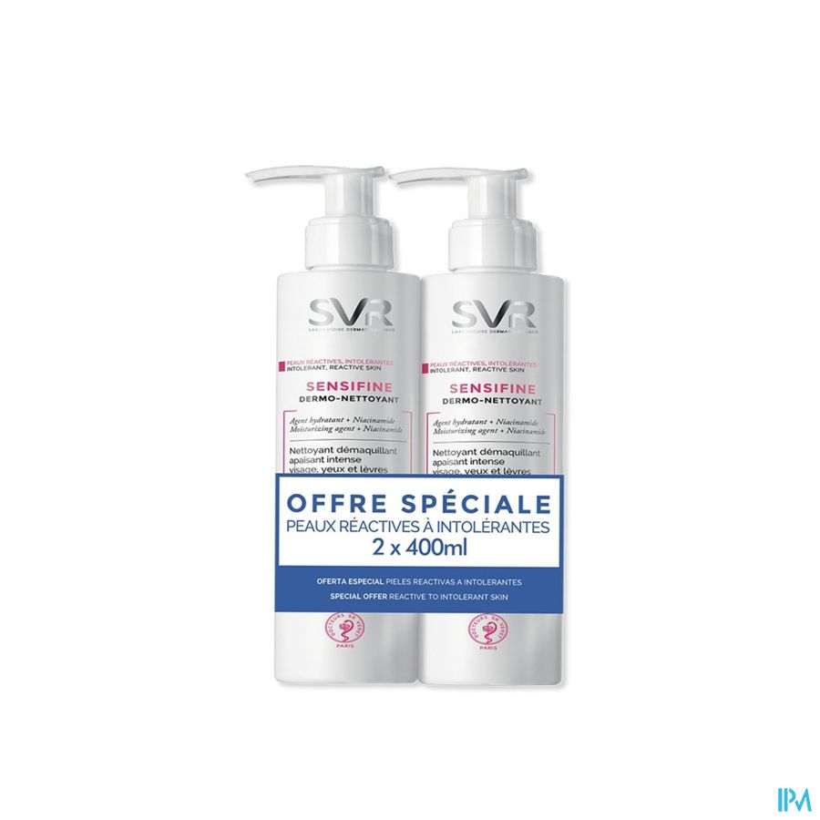 Svr Sensifine Dermo-nettoyant Duo Fl Pompe 2x400ml