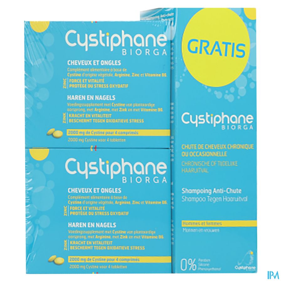 Cystiphane Biorga 2 X 120 Caps + 120 Caps Gratuit