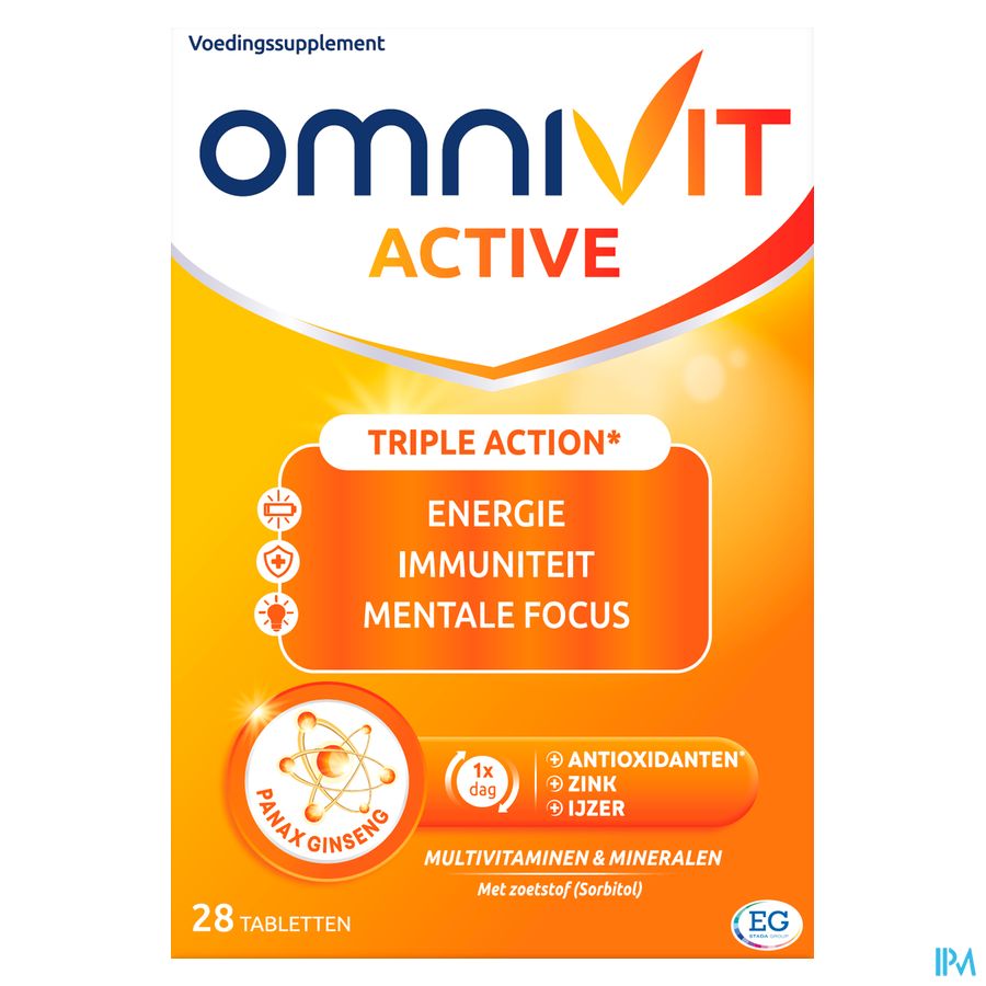 Omnivit Active 28cp - Vitamine Immunité Energie