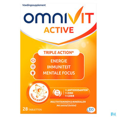 Omnivit Active 28cp - Vitamine Immunité Energie
