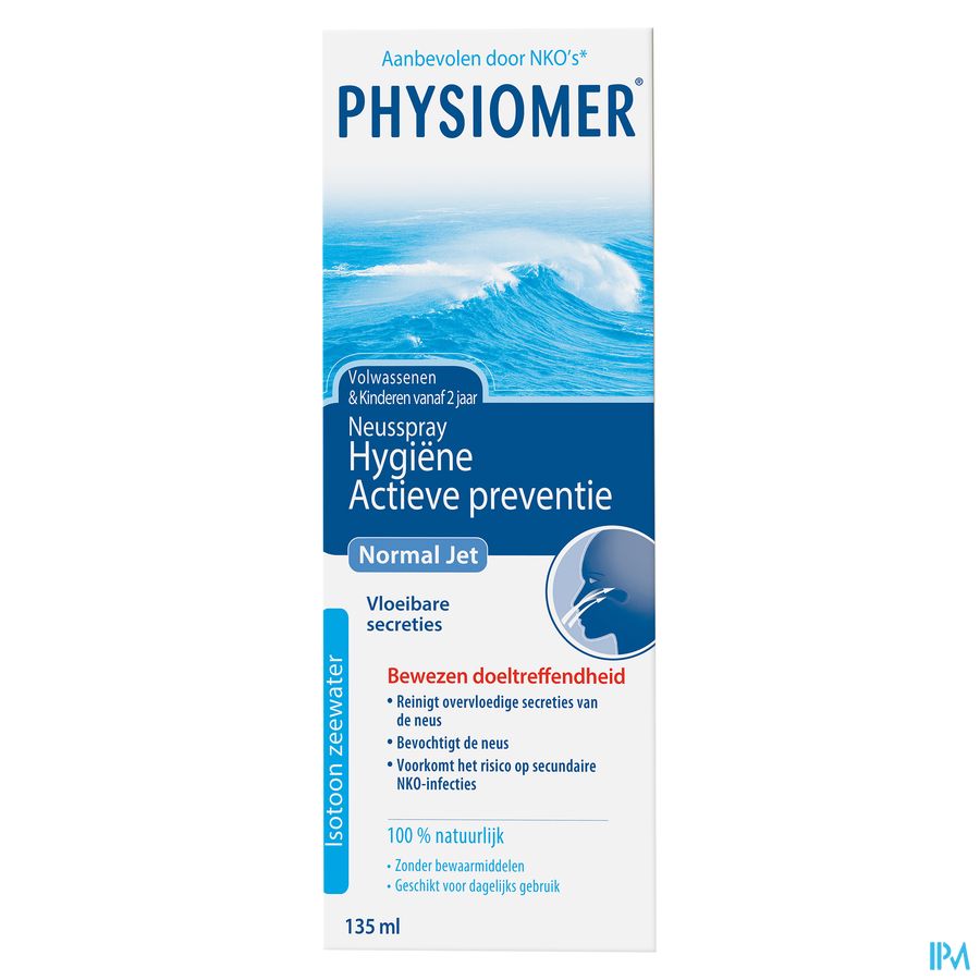 Physiomer® Normal Jet Spray Nasal 135ml-En Cas De Rhume,Nez Bouché Ou Grippe