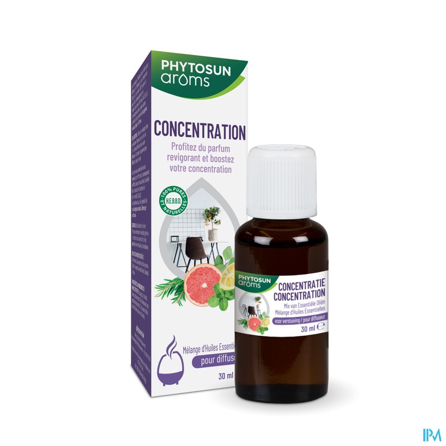 Phytosun® Mélange D’Huiles Essentielles – Concentration – 30 ml – Plus D’Énergie