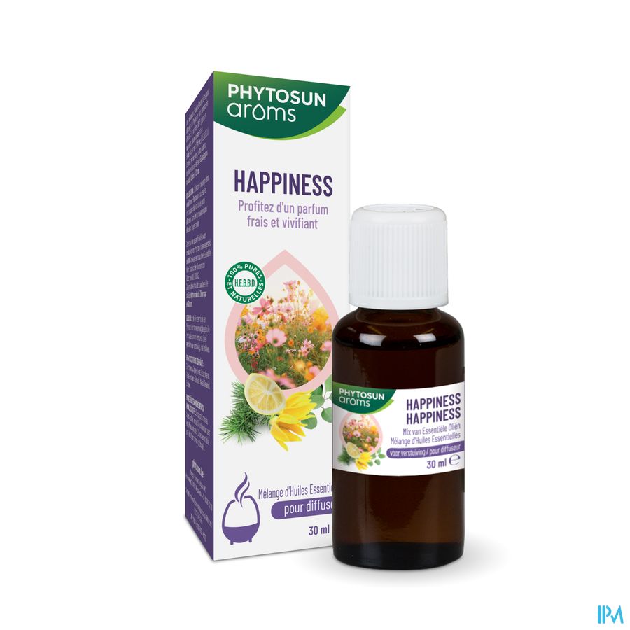 Phytosun® Mélange D’Huiles Essentielles – Happiness – 30 ml – Rafraîchit & Revigore