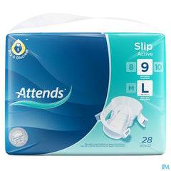 Attends Slip Active 9 Large 1x28