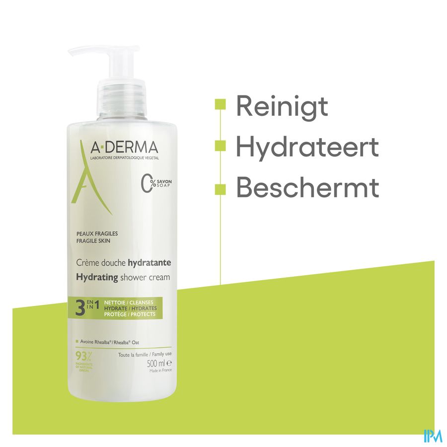 A-DERMA - LES INDISPENSABLES GEL DOUCHE HYDRATANT Peaux fragiles