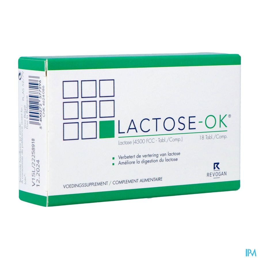 Lactose-ok Comp 18 Revogan