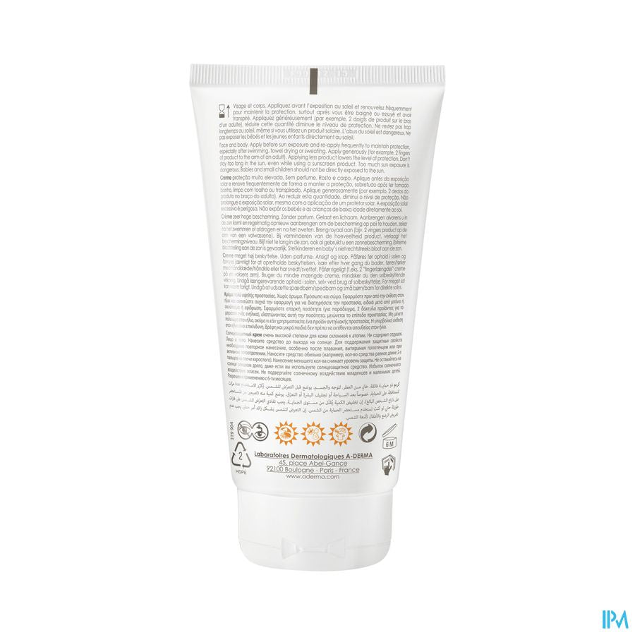 A-DERMA - A-DERMA PROTECT AD CREME SOLAIRE SPF50+ - A-DERMA PROTECT