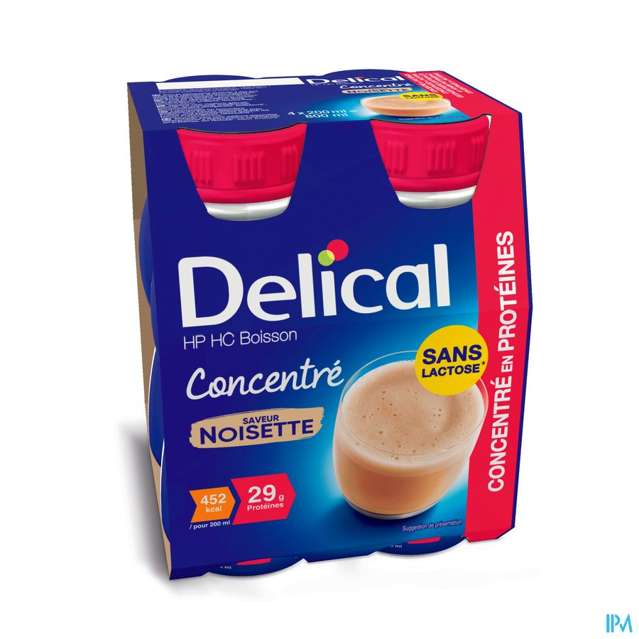 Delical CONCENTRE Noisette (4x200ml)